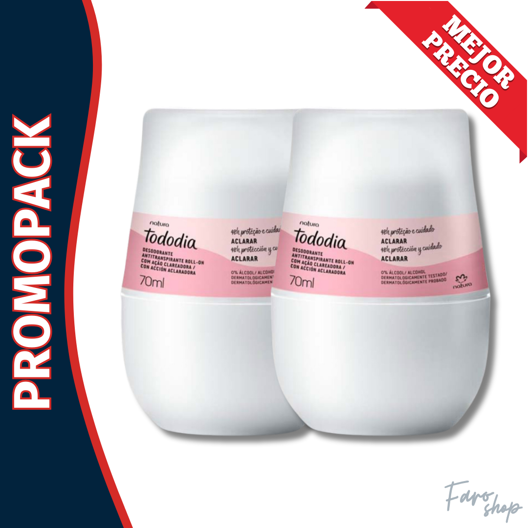 PROMOPACK 2 DESODORANTES TODODIA ACLARANTE
