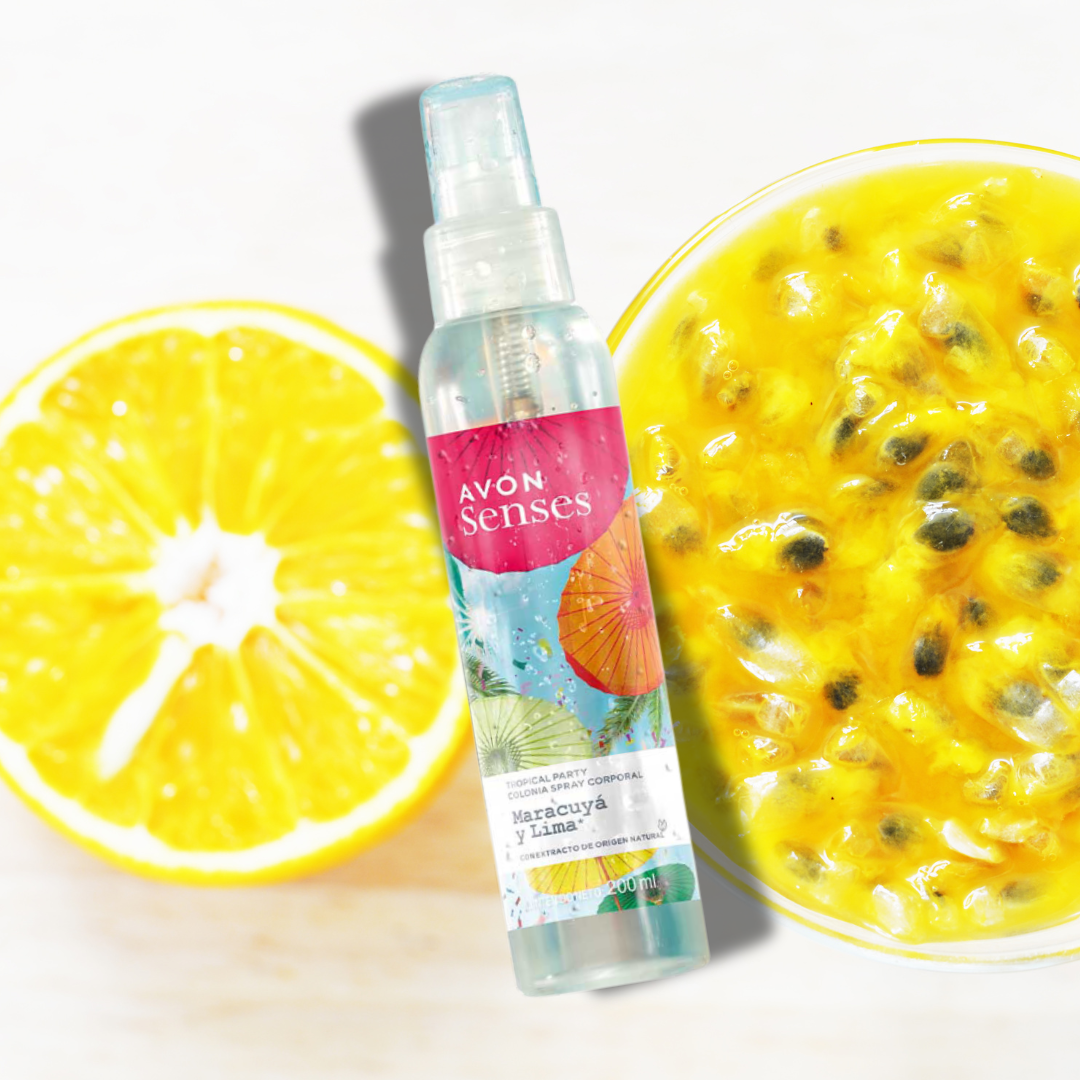 COLONIA SPRAY CORPORAL MARACUYÁ Y LIMA AVON SENSES