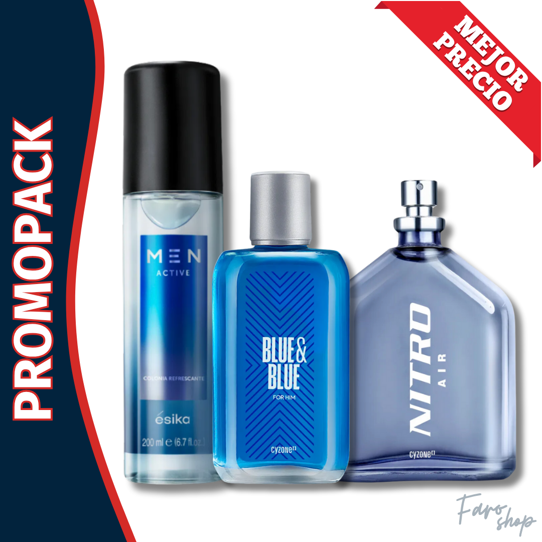 PROMOPACK NITRO AIR + BLUE & BLUE HOMBRE + SPLASH MEN ACTIVE