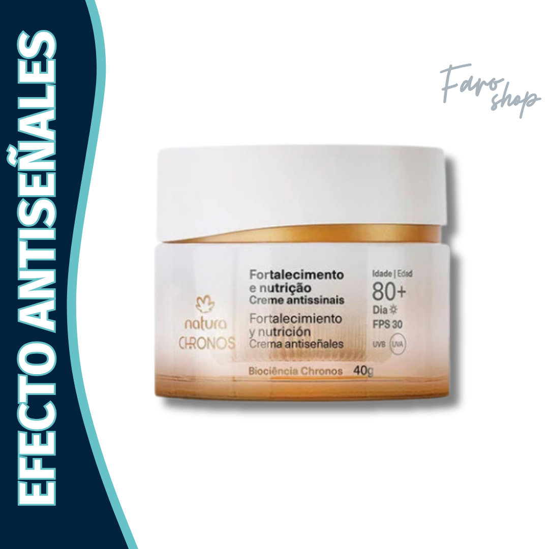 CREMA ANTISEÑALES FORTALECIMIENTO Y NUTRICIÓN 80+ DÍA CHRONOS DERMA