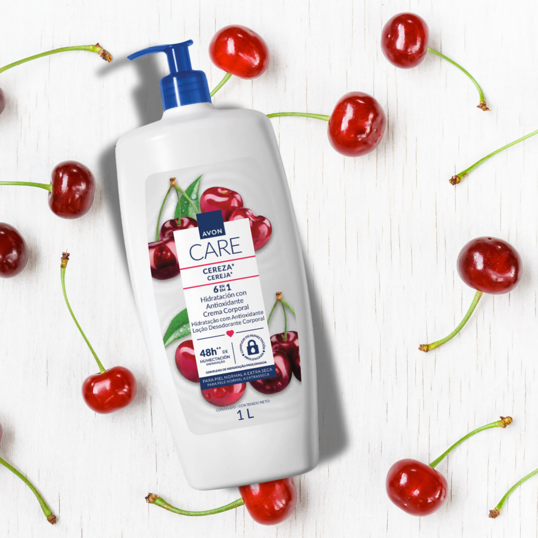 CREMA AVON CARE HIDRATACIÓN ANTIOXIDANTE CEREZA