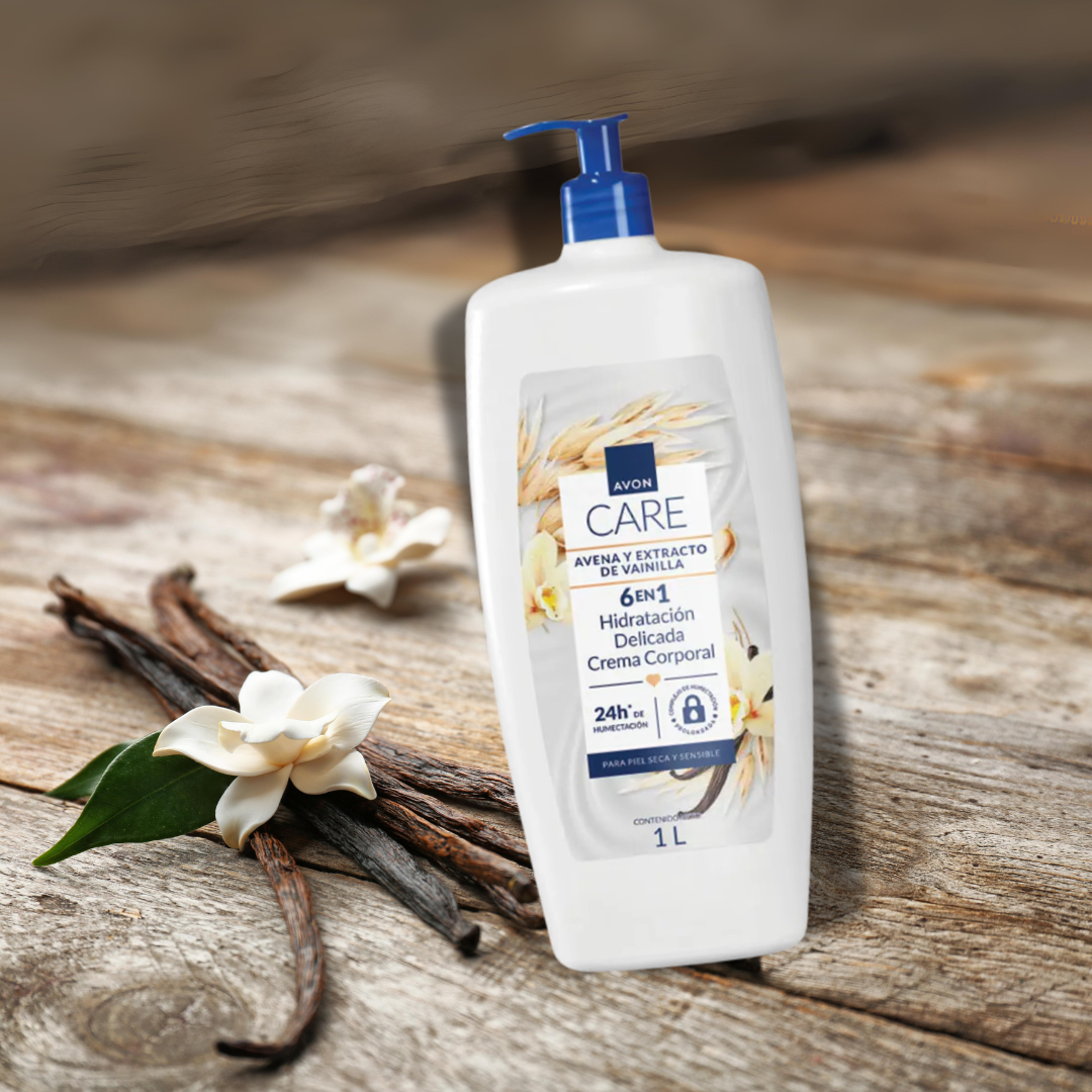 CREMA AVON CARE HUMECTACIÓN SUAVIZANTE AVENA Y VAINILLA
