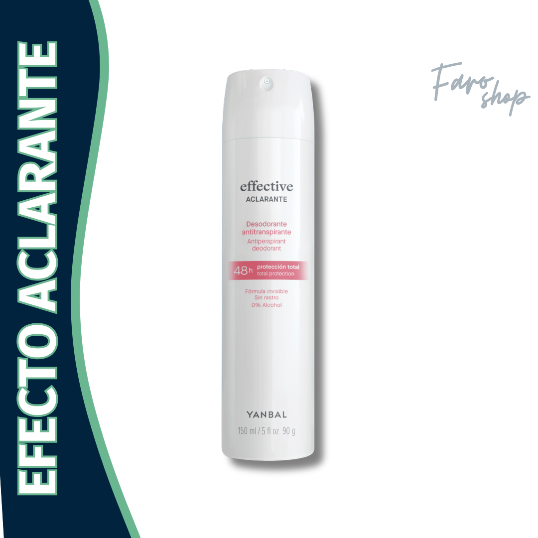 DESODORANTE ANTITRANSPIRANTE EN AEROSOL EFFECTIVE ACLARANTE