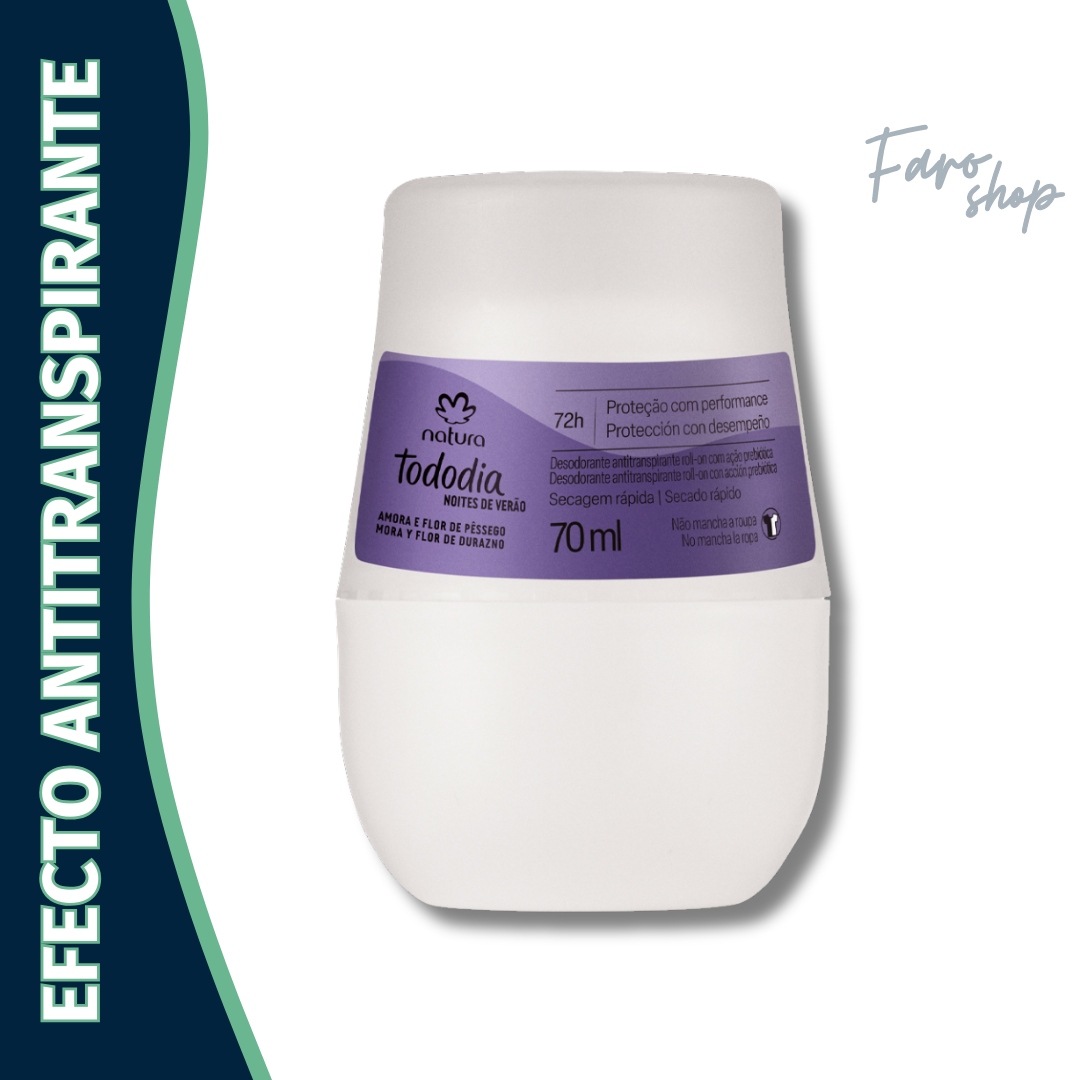 DESODORANTE ROLL-ON TODODIA MORA Y FLOR DE DURAZNO