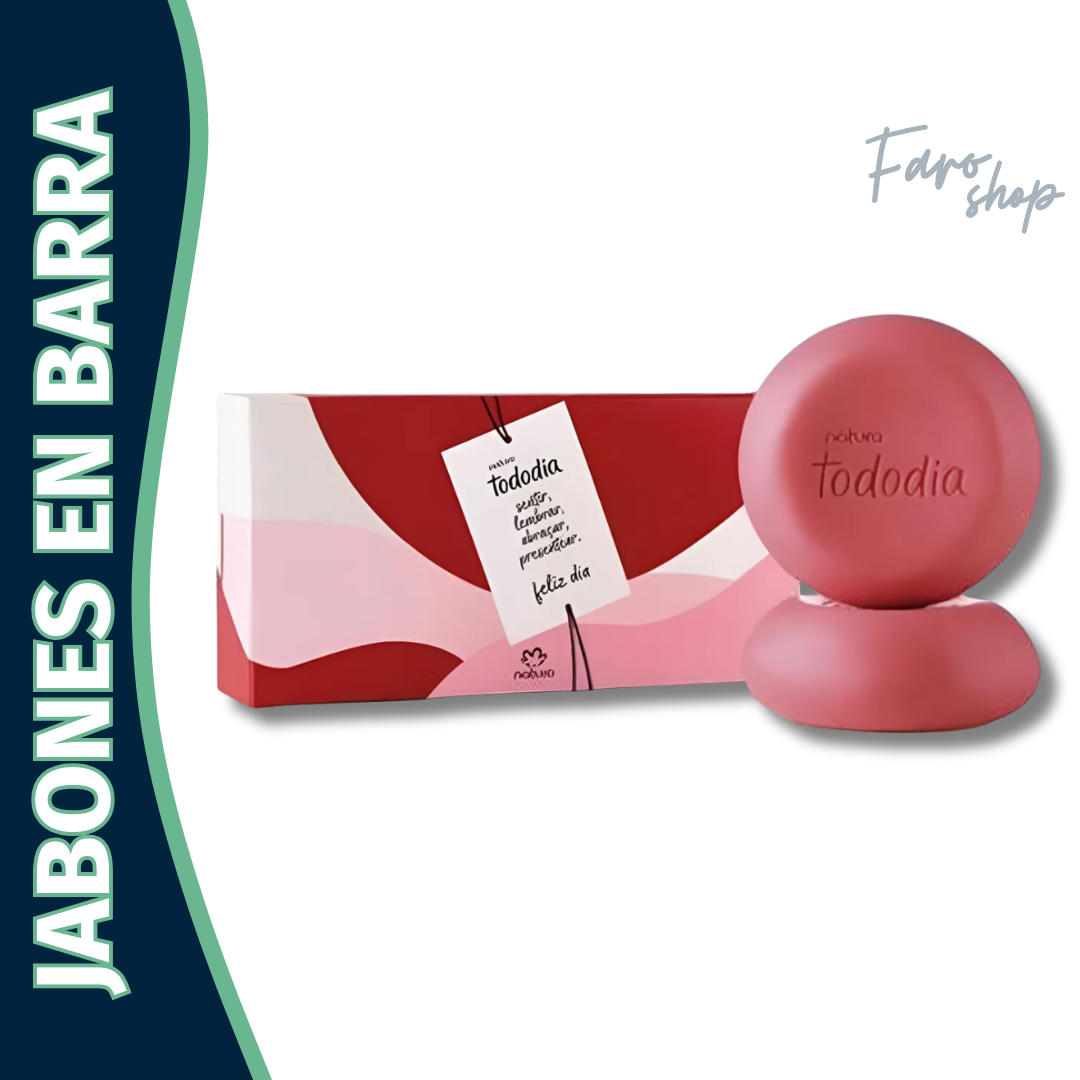 JABONES EN BARRA TODODIA FRAMBUESA Y PIMIENTA ROSA x 2 unds 90G