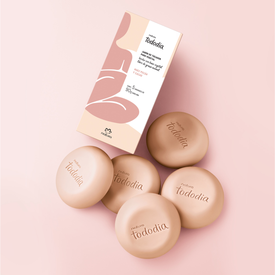 JABONES EN BARRA TODODIA NUEZ PECÁN Y CACAO