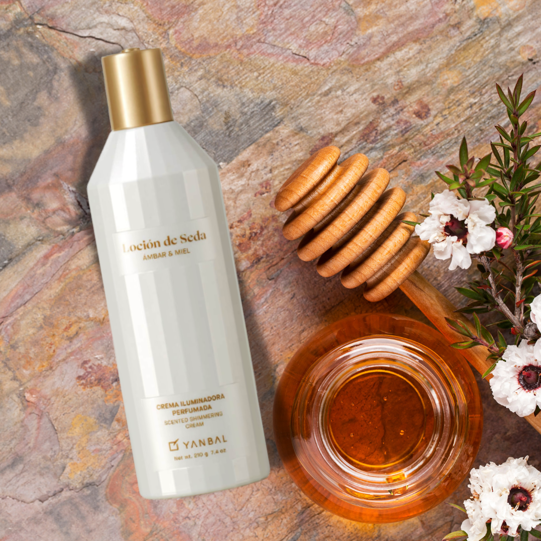 LOCIÓN DE SEDA AMBAR Y MIEL