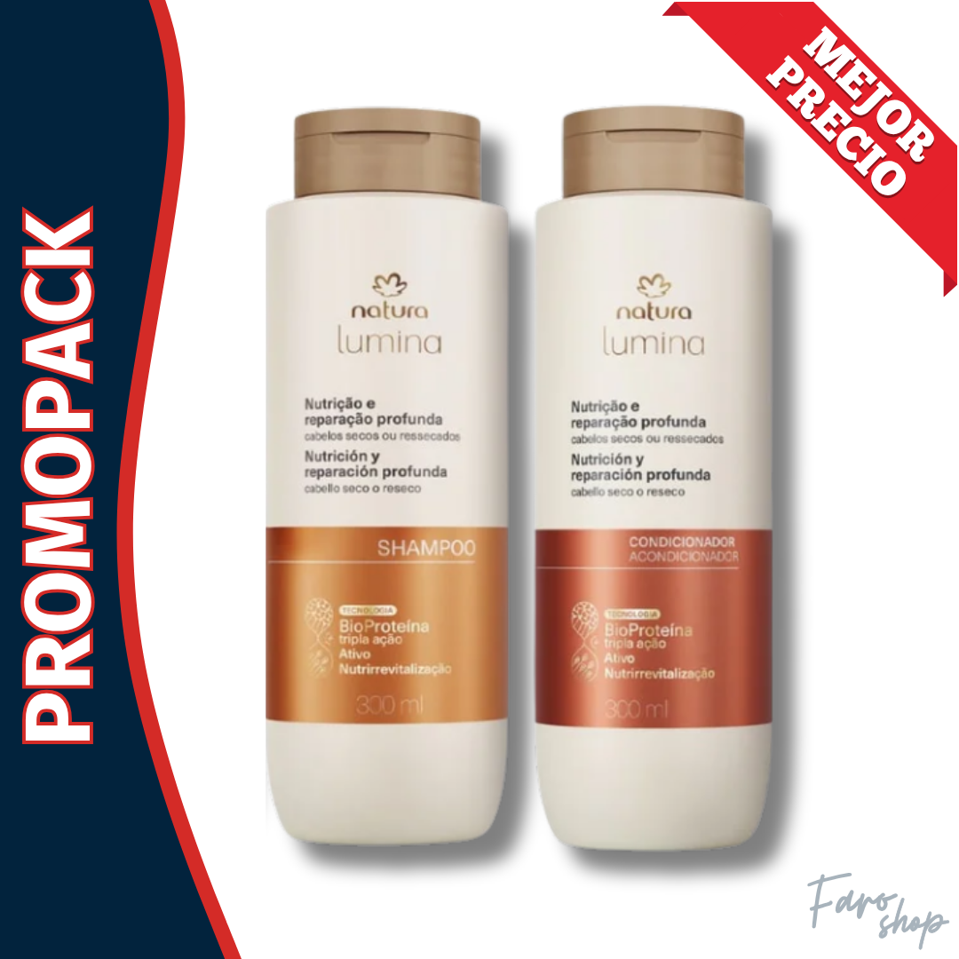 PROMOPACK SHAMPOO + ACONDICIONADOR LUMINA NUTRICIÓN Y REPARACIÓN PROFUNDA