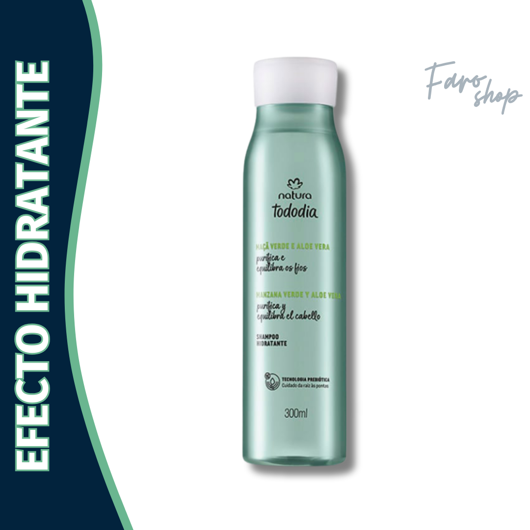 SHAMPOO TODODIA HIDRATANTE MANZANA VERDE Y ALOE VERA