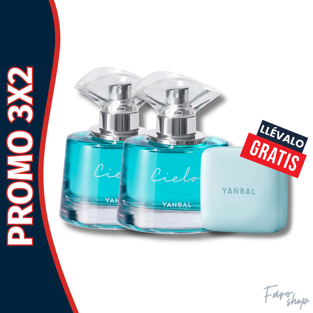 PROMO3X2 - 2 PERFUMES CIELO LLEVA JABON GRATIS