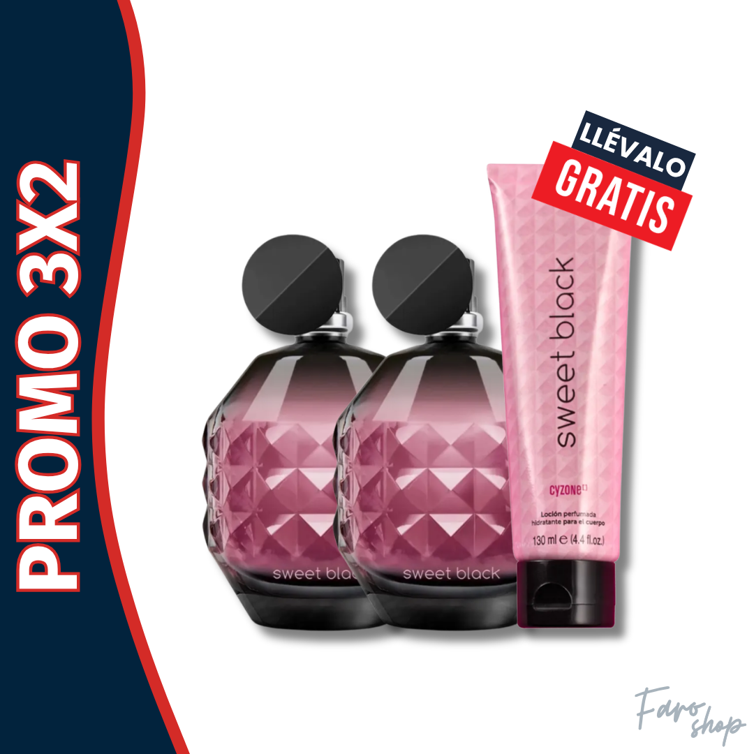 PROMO 3X2 - 2 SWEET BLACK LLEVA CREMA SWEET BLACK GRATIS