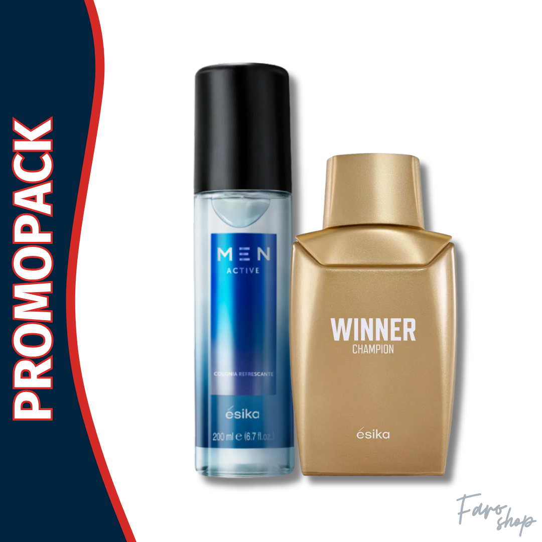 PROMOPACK PERFUME WINNER CHAMPION + COLONIA MEN ACTIVE