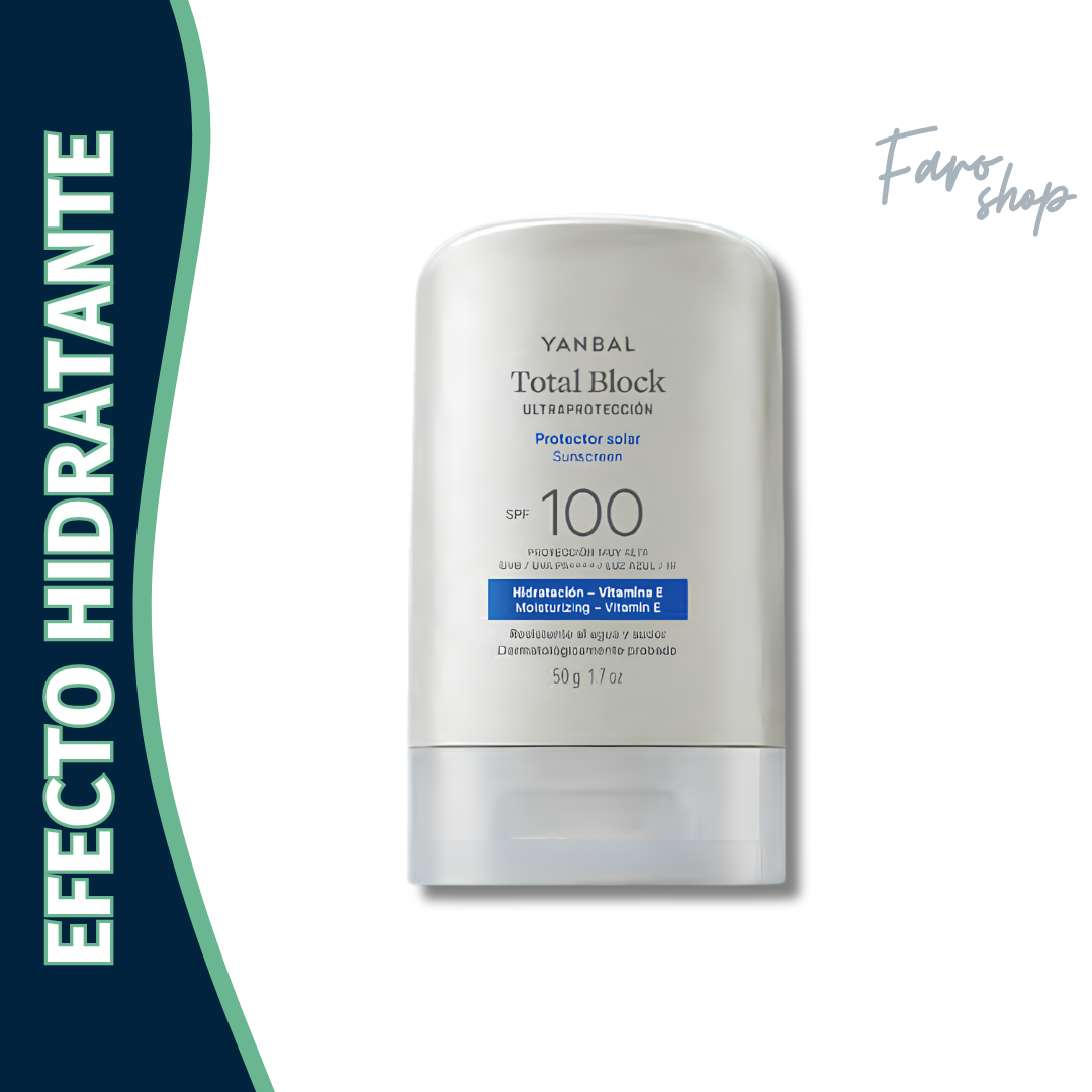 PROTECTOR SOLAR BLOQUEADOR SPF 100 TOTAL BLOCK - 50 G