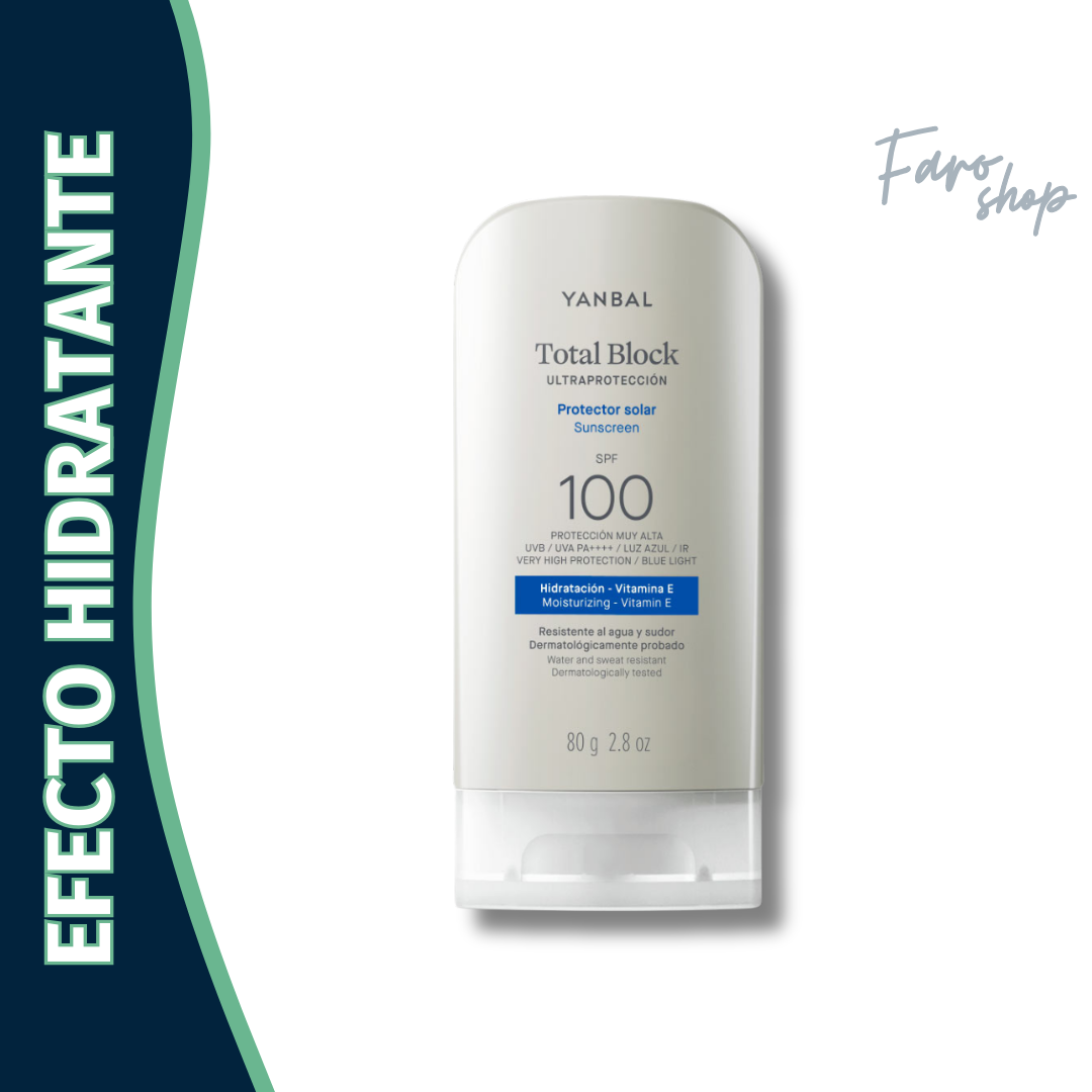 PROTECTOR SOLAR BLOQUEADOR SPF 100 TOTAL BLOCK - 80 G