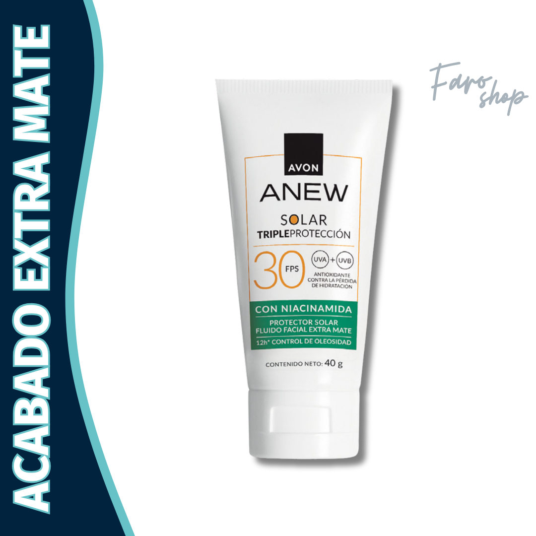 PROTECTOR SOLAR FACIAL EXTRA MATE CON NIACINAMIDA ANEW FPS 30