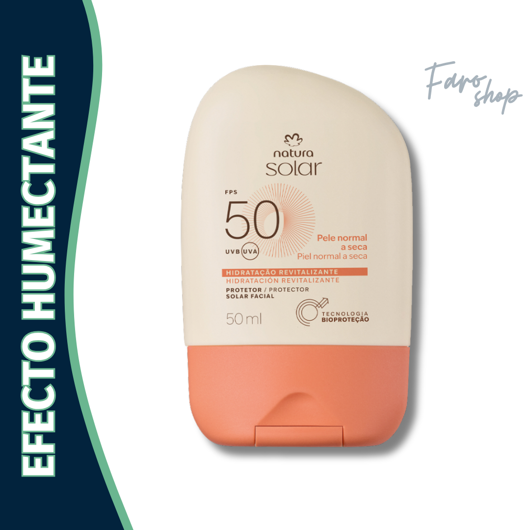 PROTECTOR SOLAR FACIAL PIEL NORMAL A SECA FPS 50 NATURA SOLAR