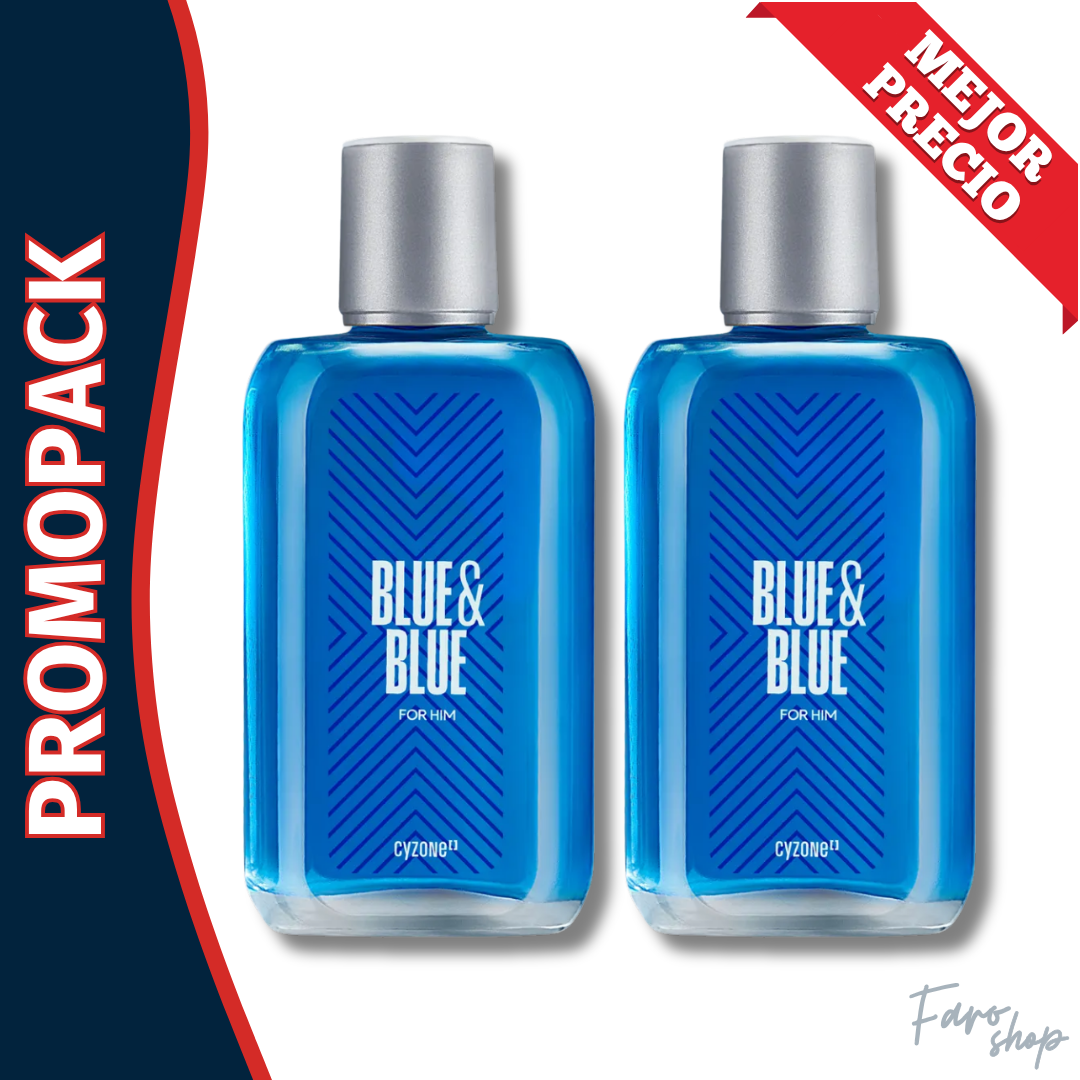 PROMOPACK 2 BLUE & BLUE PARA HOMBRE