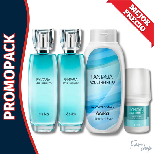 PROMOPACK 2 FANTASIA AZUL INFINITO + TALCO + DESODORANTE