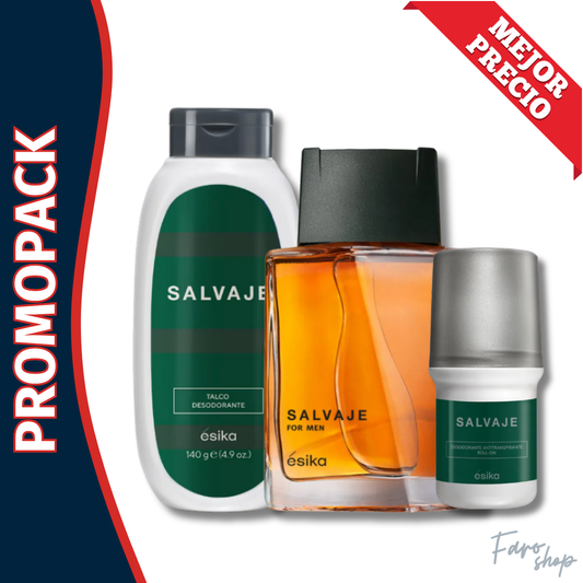 PROMOPACK PERFUME SALVAJE + TALCO + DESODORANTE