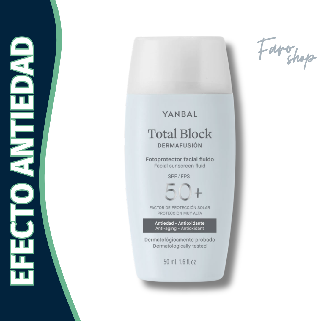 FOTOPROTECTOR FACIAL FLUIDO SPF 50+ TOTAL BLOCK DERMAFUSIÓN