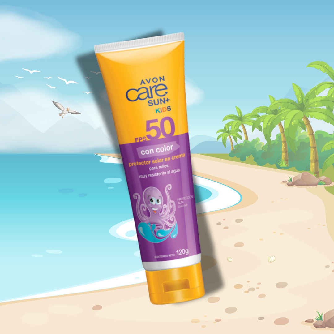 PROTECTOR SOLAR PARA NIÑOS CON COLOR FPS50