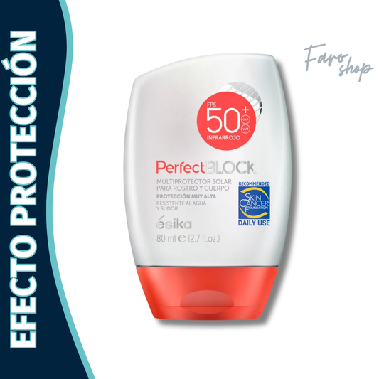 PROTECTOR SOLAR PARA ROSTRO Y CUERPO PERFECT BLOCK