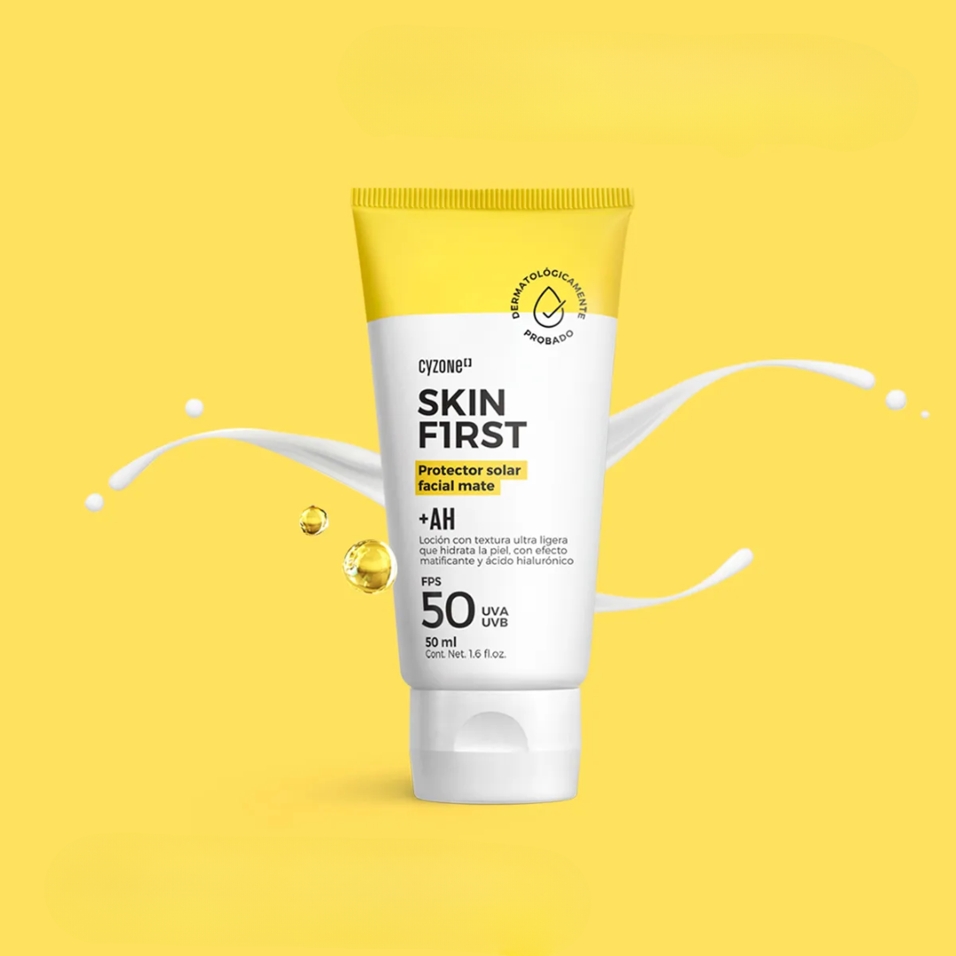PROTECTOR SOLAR PARA ROSTRO MATE SKIN FIRST