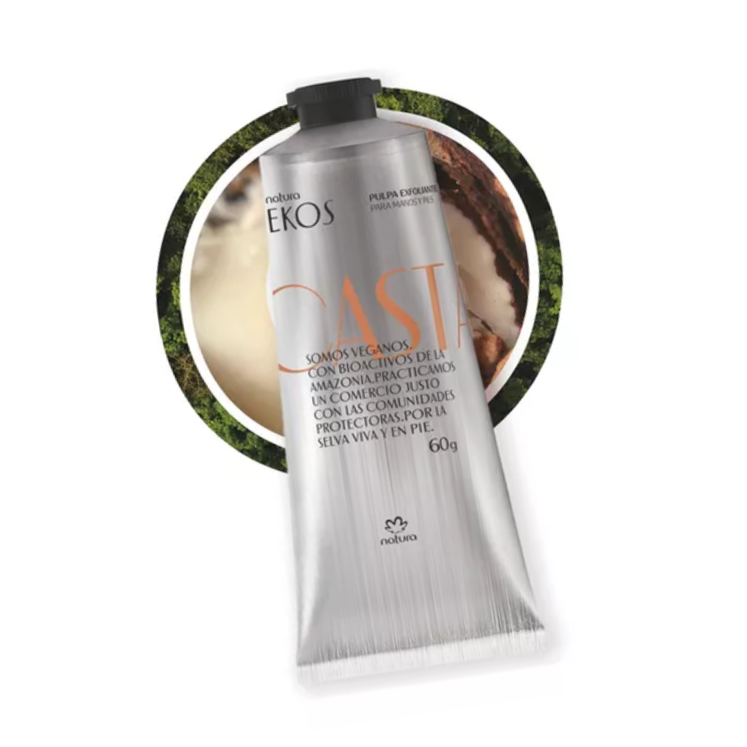 PULPA EXFOLIANTE PARA MANOS Y PIES EKOS CASTAÑA