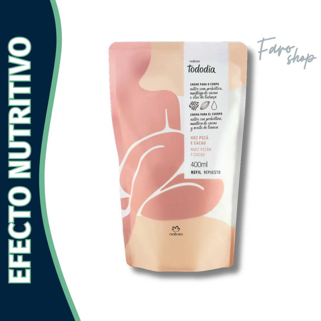 REPUESTO CREMA NUTRITIVA CORPORAL NUEZ PECÁN Y CACAO