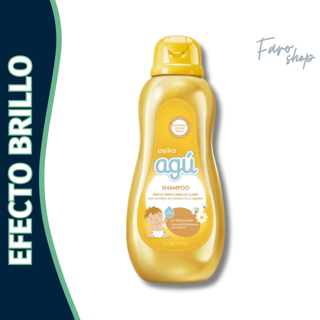 SHAMPOO AGU BRILLO PARA CABELLO CLARO MAÑANAS FELICES