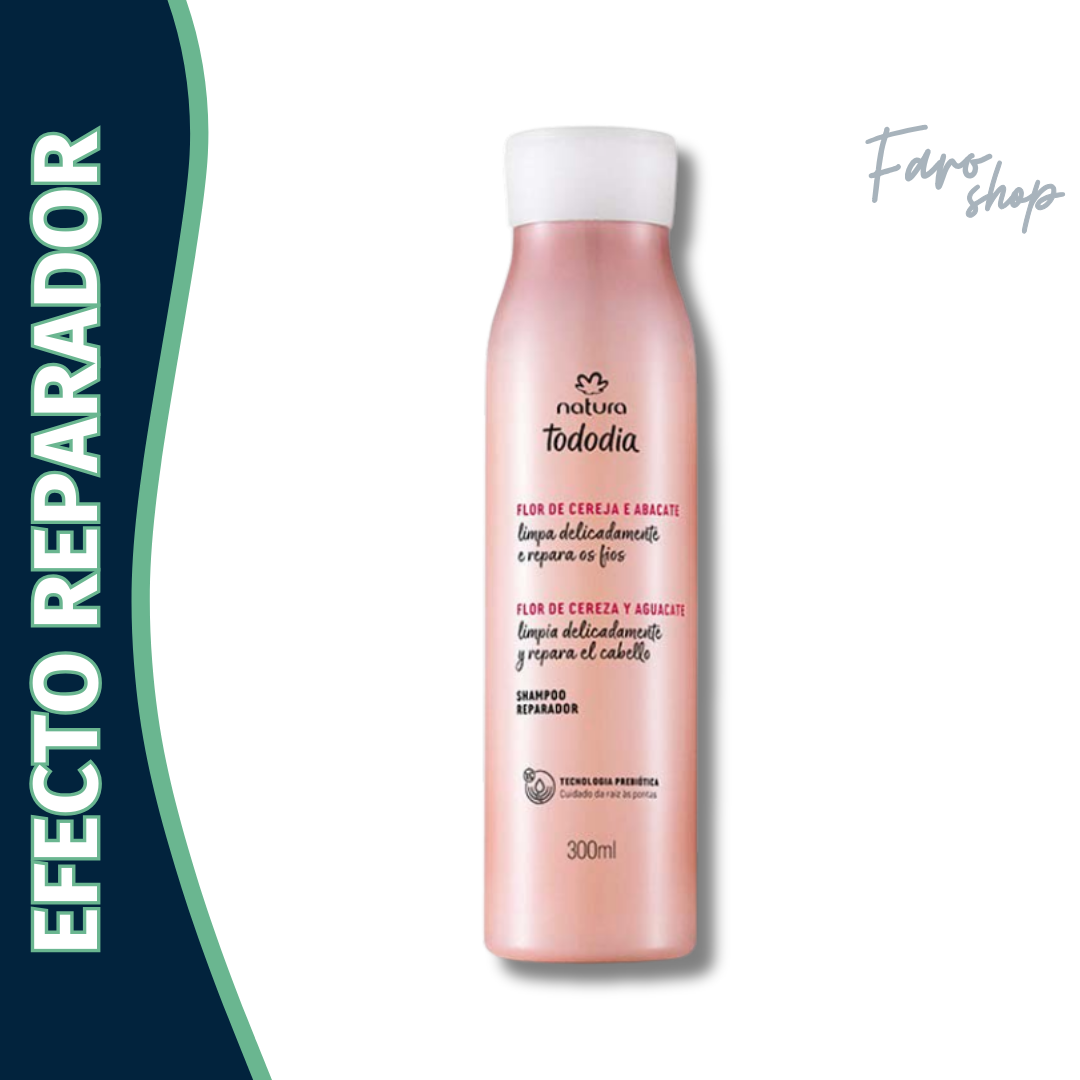 SHAMPOO TODODIA REPARADOR FLOR DE CEREZA Y AGUACATE