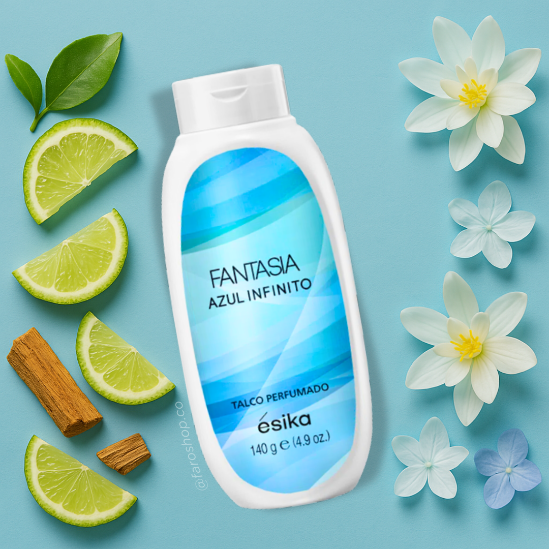 TALCO PERFUMADO FANTASIA AZUL INFINITO