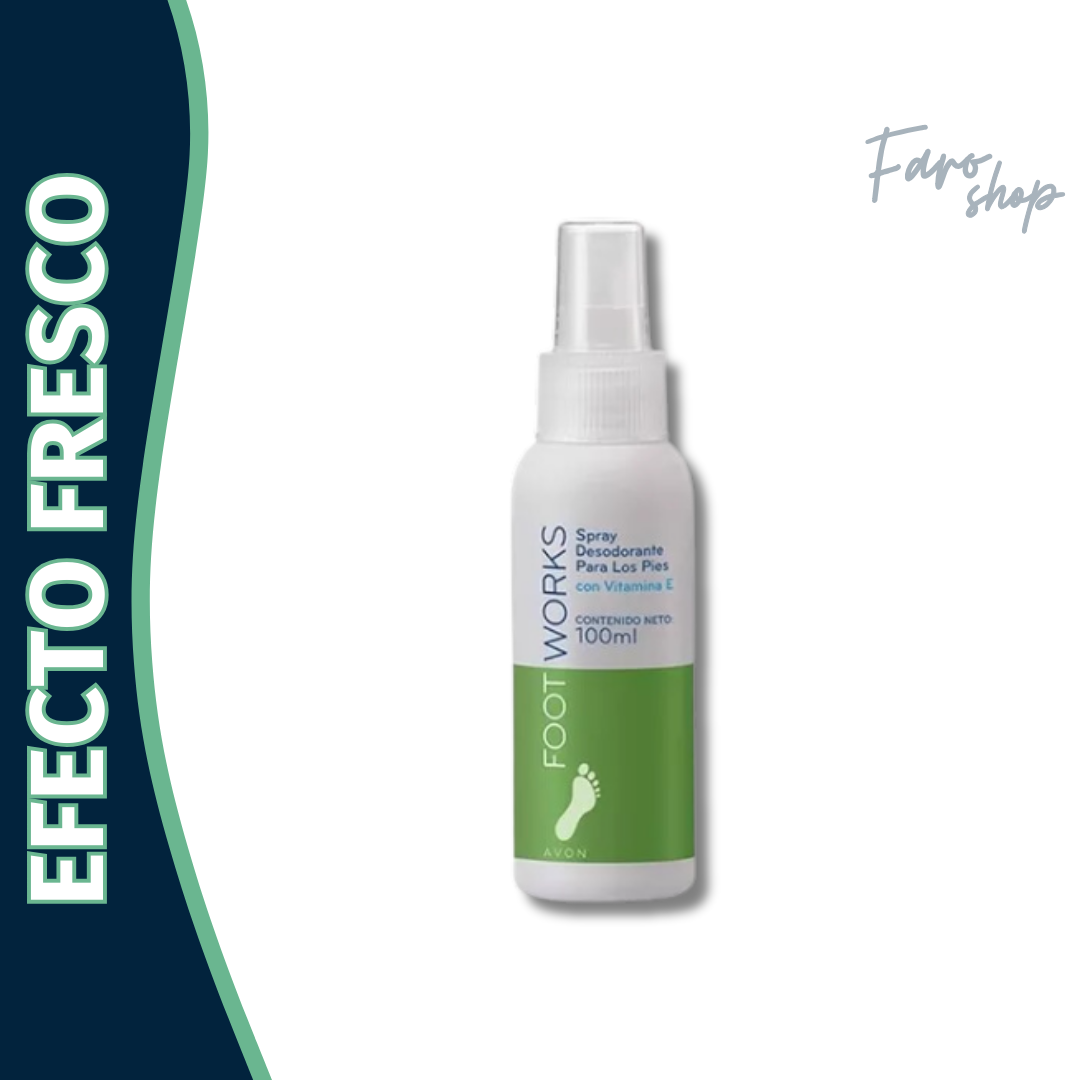 DESODORANTE PARA PIES SPRAY FOOT WORKS CON VITAMINA E