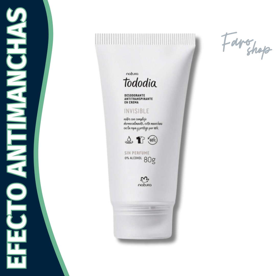 DESODORANTE EN CREMA TODODIA INVISIBLE SIN PERFUME