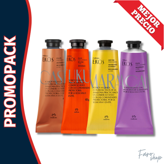 PROMOPACK 4 PULPAS PARA MANOS EKOS 40g