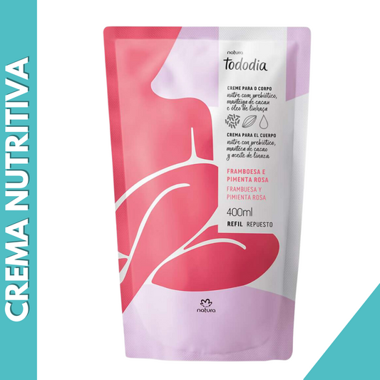 REPUESTO CREMA NUTRITIVA CORPORAL FRAMBUESA Y PIMIENTA ROSA