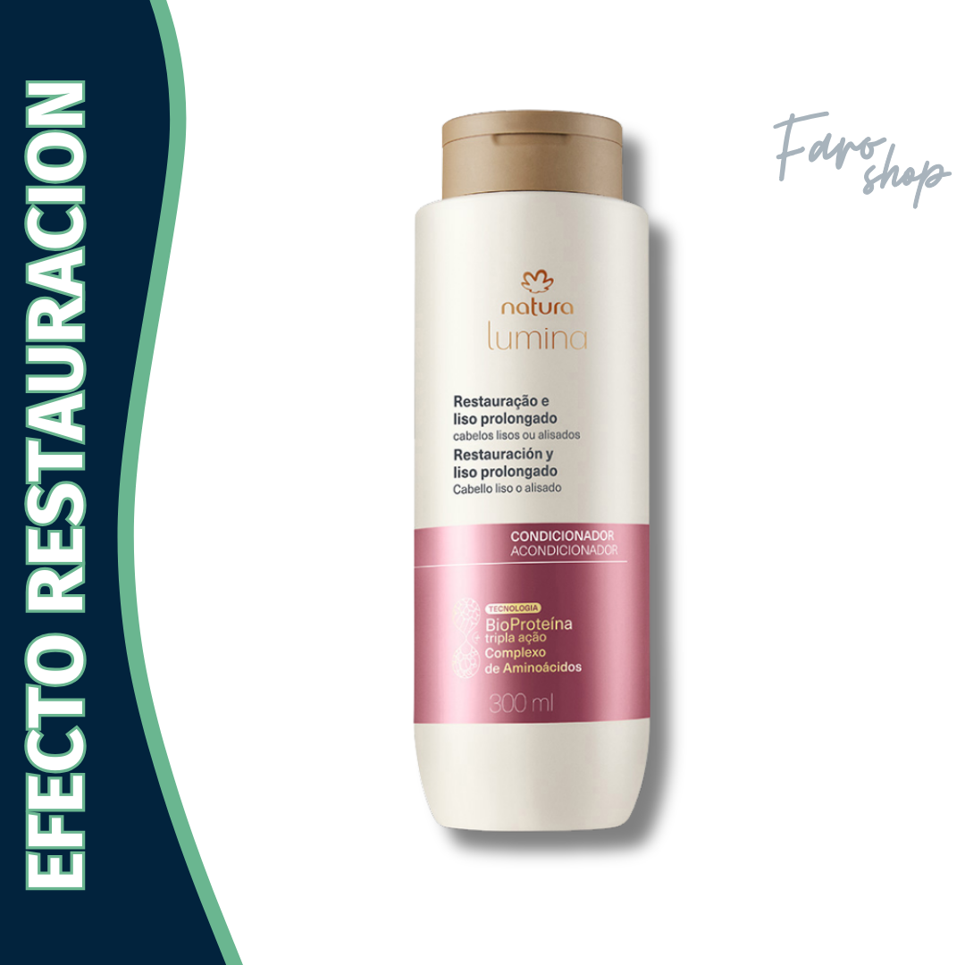 ACONDICIONADOR LUMINA RESTAURACIÓN Y LISOS PROLONGADOS CABELLO LISO Y ALISADO
