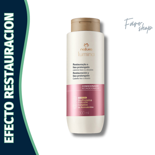 ACONDICIONADOR LUMINA RESTAURACIÓN Y LISOS PROLONGADOS CABELLO LISO Y ALISADO