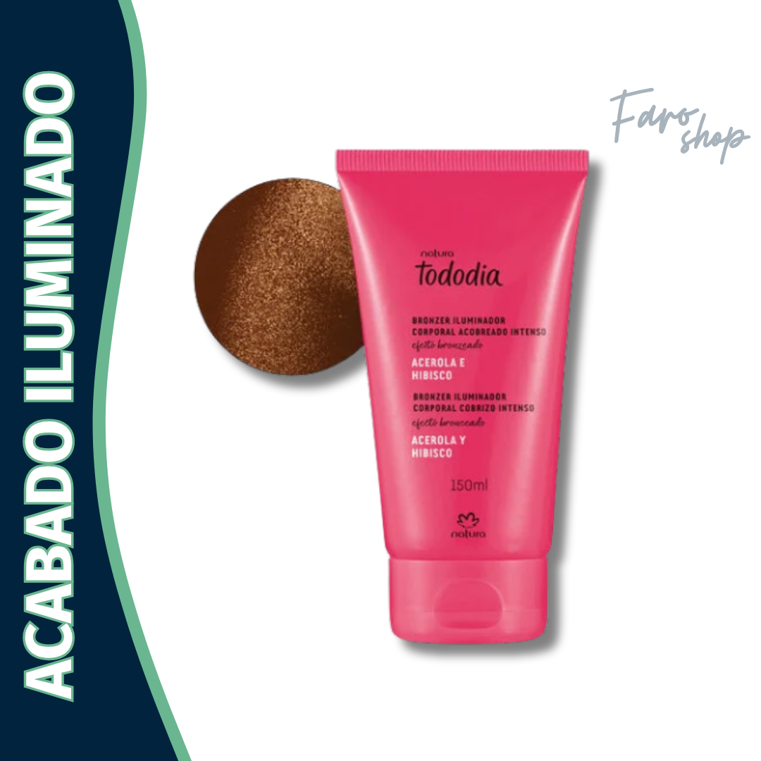BRONZER ILUMINADOR  ACEROLA Y HIBISCO CORPORAL TODODIA COBRIZO INTENSO