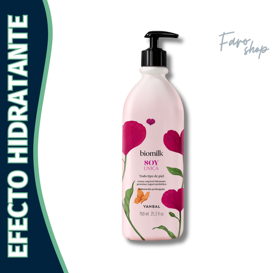 CREMA HIDRATANTE BIOMILK PROTEINAS DE YOGURT SOY UNICA