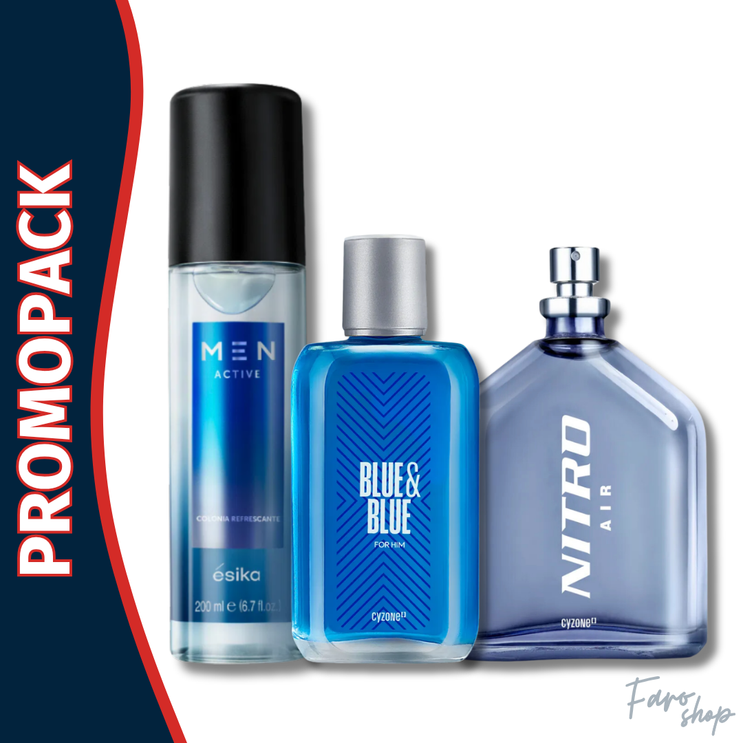 PROMOPACK NITRO AIR + BLUE & BLUE HOMBRE + SPLASH MEN ACTIVE