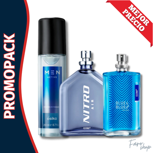 PROMOPACK NITRO AIR + BLUE & BLUE HOMBRE + SPLASH MEN ACTIVE