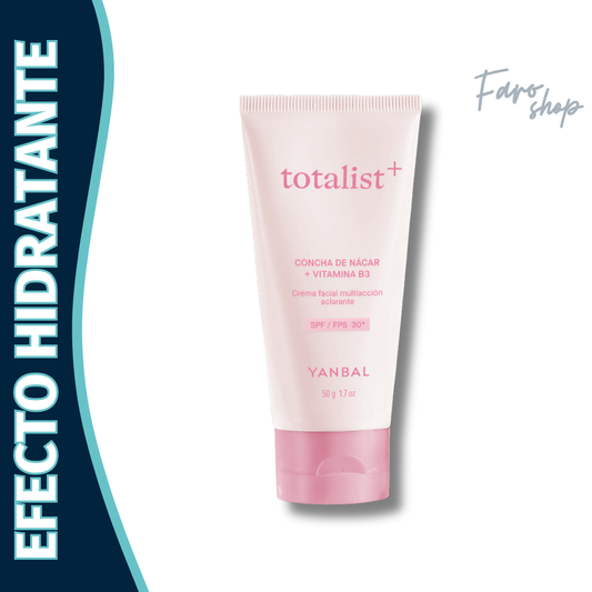 CREMA ACLARANTE CONCHA DE NACAR + VITAMINA B3  TOTALIST+ FPS 30 50g