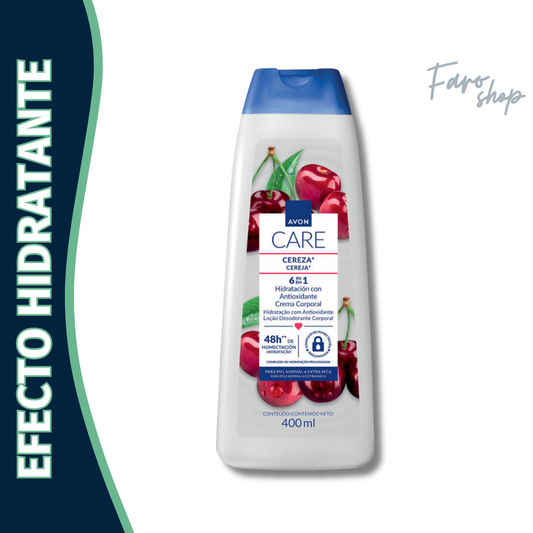 CREMA AVON CARE HIDRATACIÓN ANTIOXIDANTE CEREZA 400ML