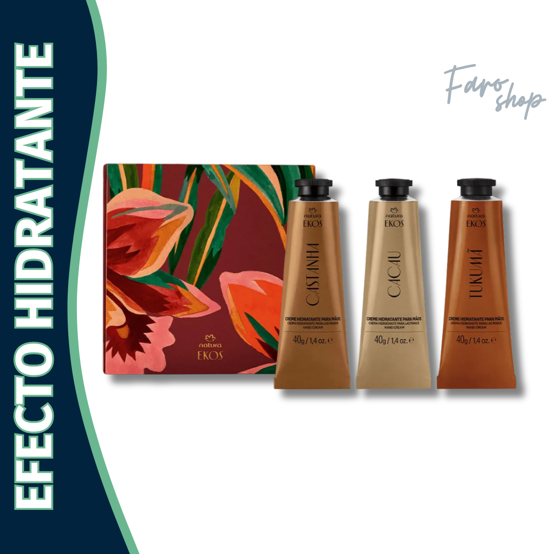 KIT REGALO 3 PULPAS PARA MANOS 40g: CACAO + CASTAÑA + TUKUMA