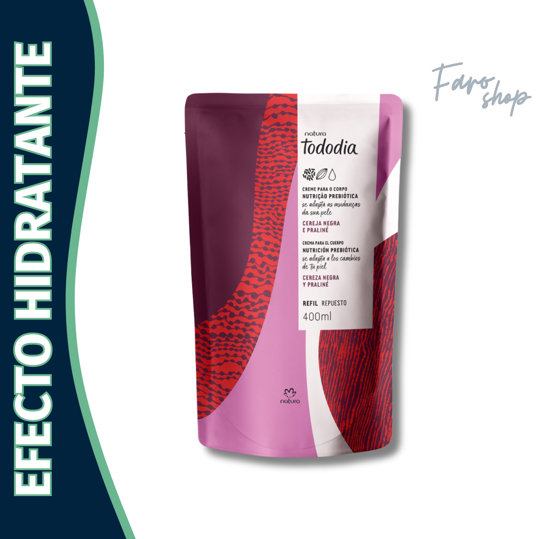 REPUESTO CREMA NUTRITIVA CORPORAL CEREZA NEGRA Y PRALINE