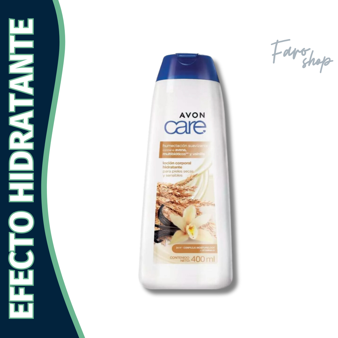 CREMA AVON CARE HUMECTACIÓN SUAVIZANTE AVENA Y VAINILLA 400ML