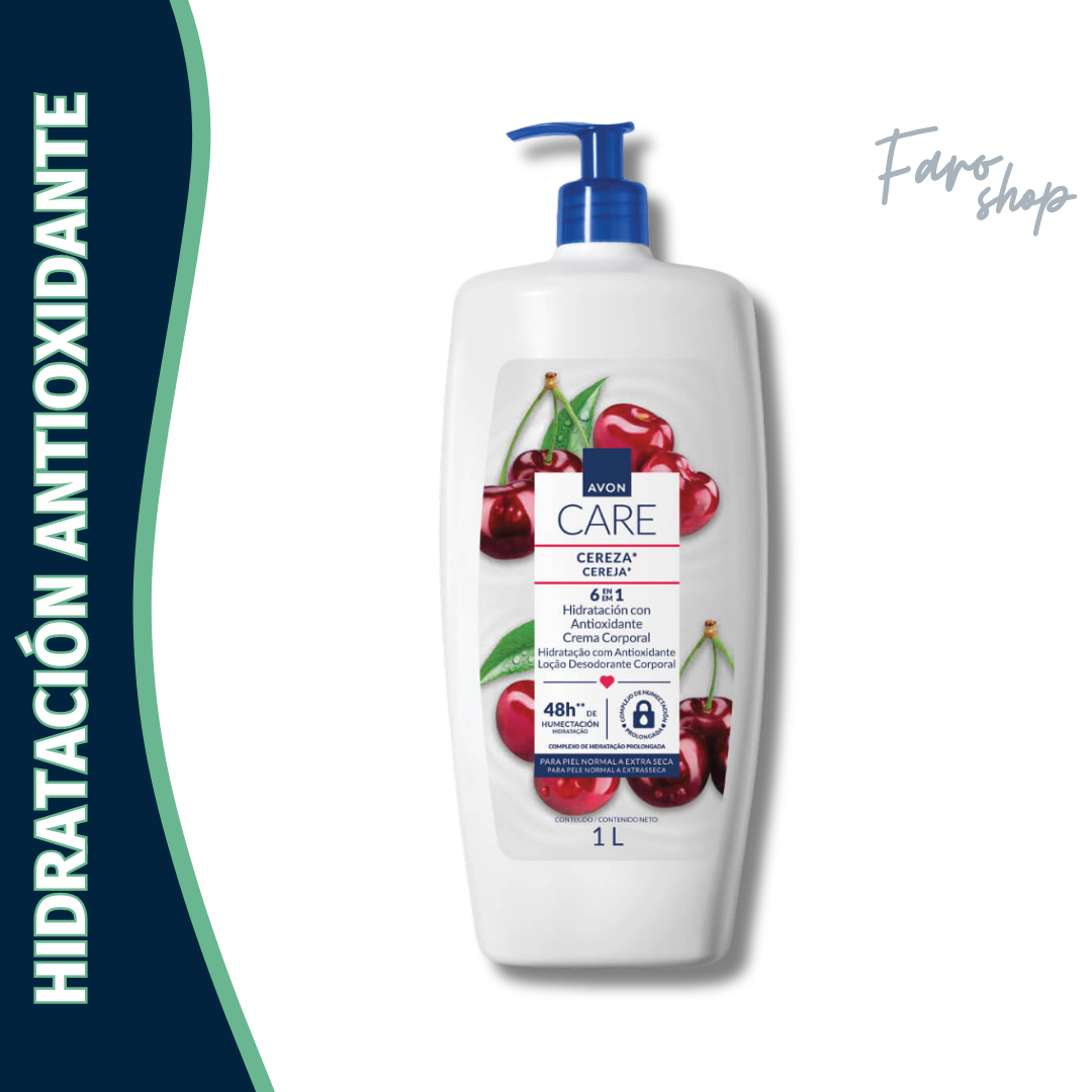 CREMA AVON CARE HIDRATACIÓN ANTIOXIDANTE CEREZA