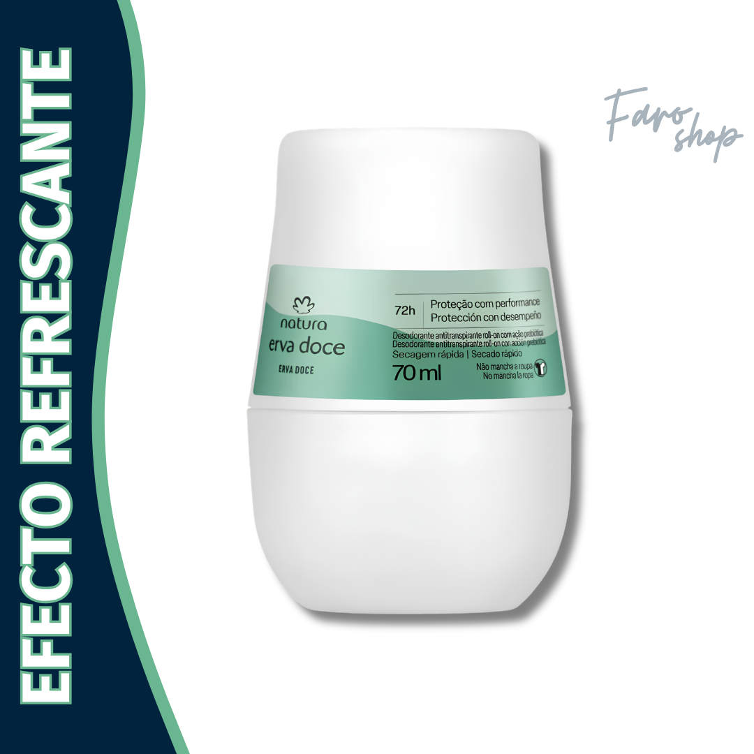 DESODORANTE ROLL-ON ERVA DOCE SECADO RAPIDO