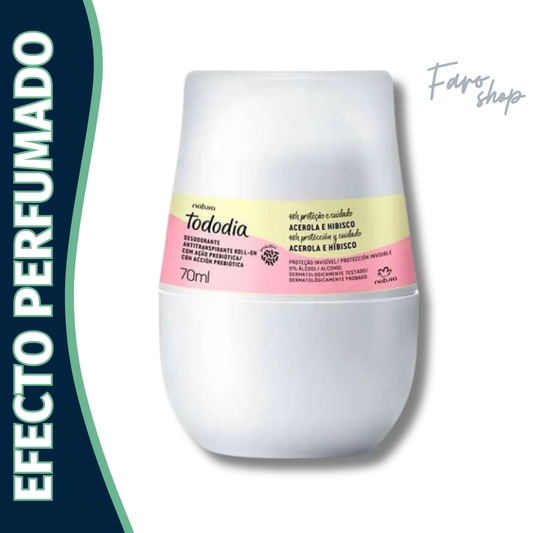 DESODORANTE ROLL-ON TODODIA ACEROLA E HIBISCO